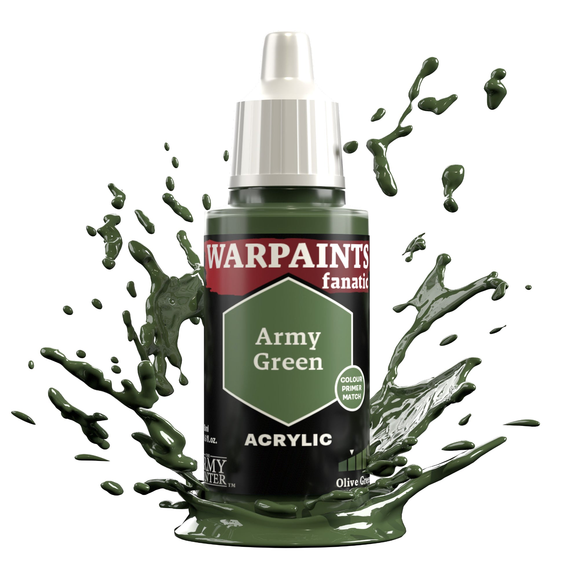 Army Painter Warpaints Fanatic Acrylic, Army Green | 5713799306806