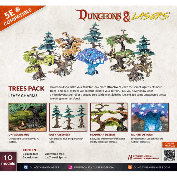 Archon Studio Dungeons and Lasers: Trees Pack (D&L: Expansion Sets)