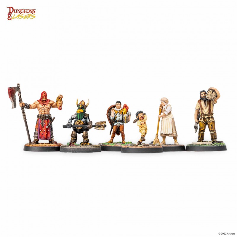 Archon Studio Dungeons and Lasers: NPC Miniature Pack (D&L: Miniatures) | 5901414673130