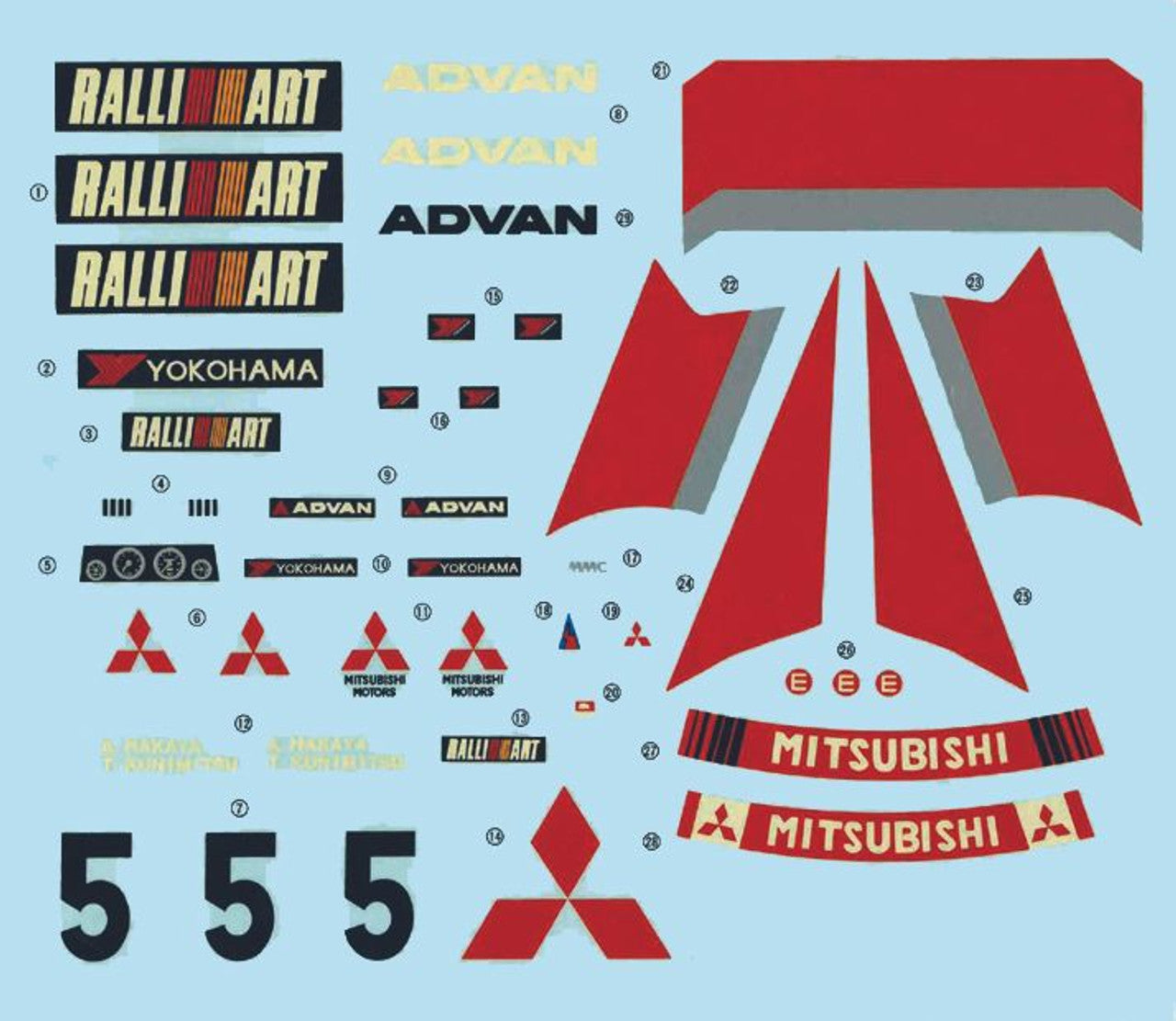 Fujimi 1/24 Mitsubishi Starion 1985