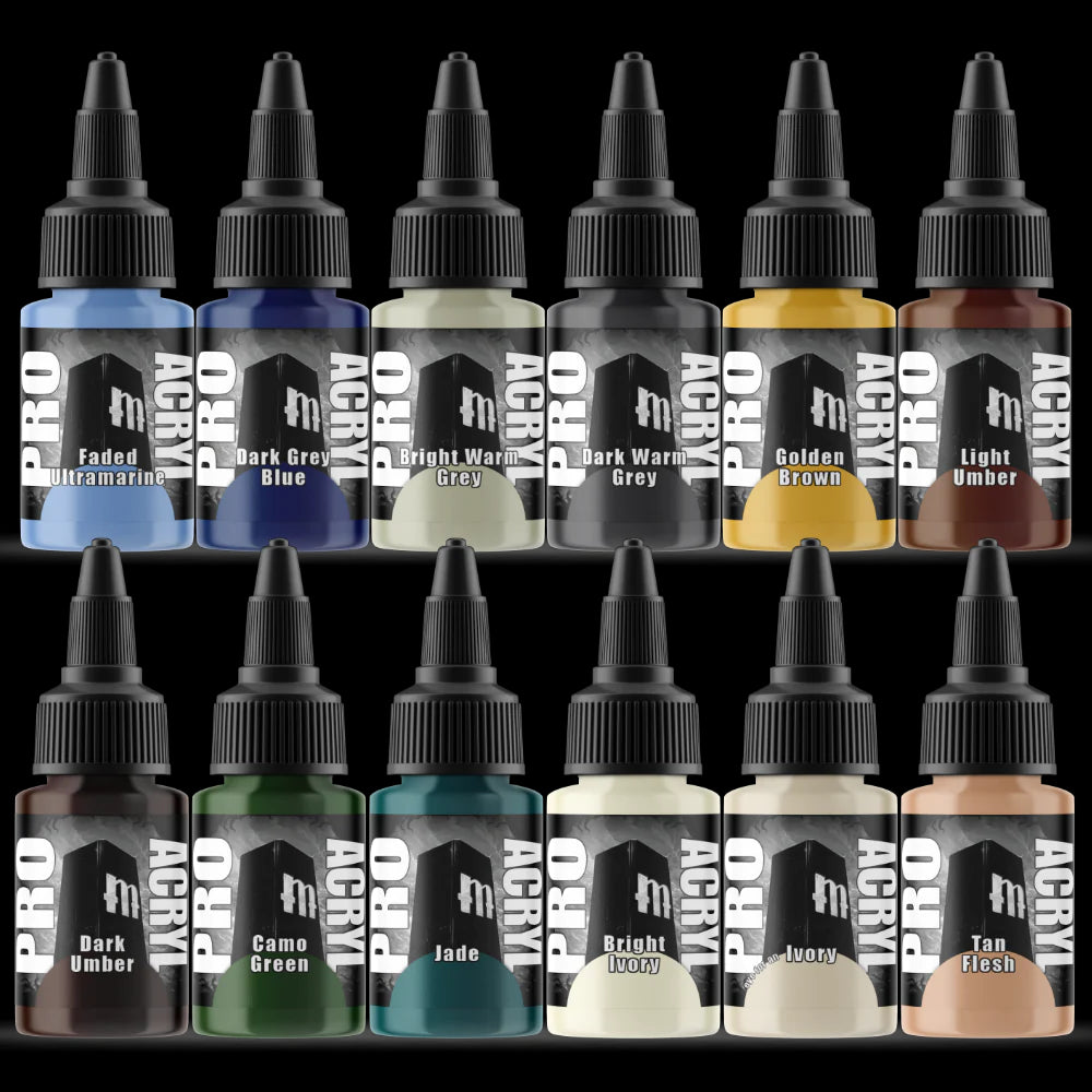 Monument Hobbies Pro Acryl Base Set - 24 Colors | 655368064463