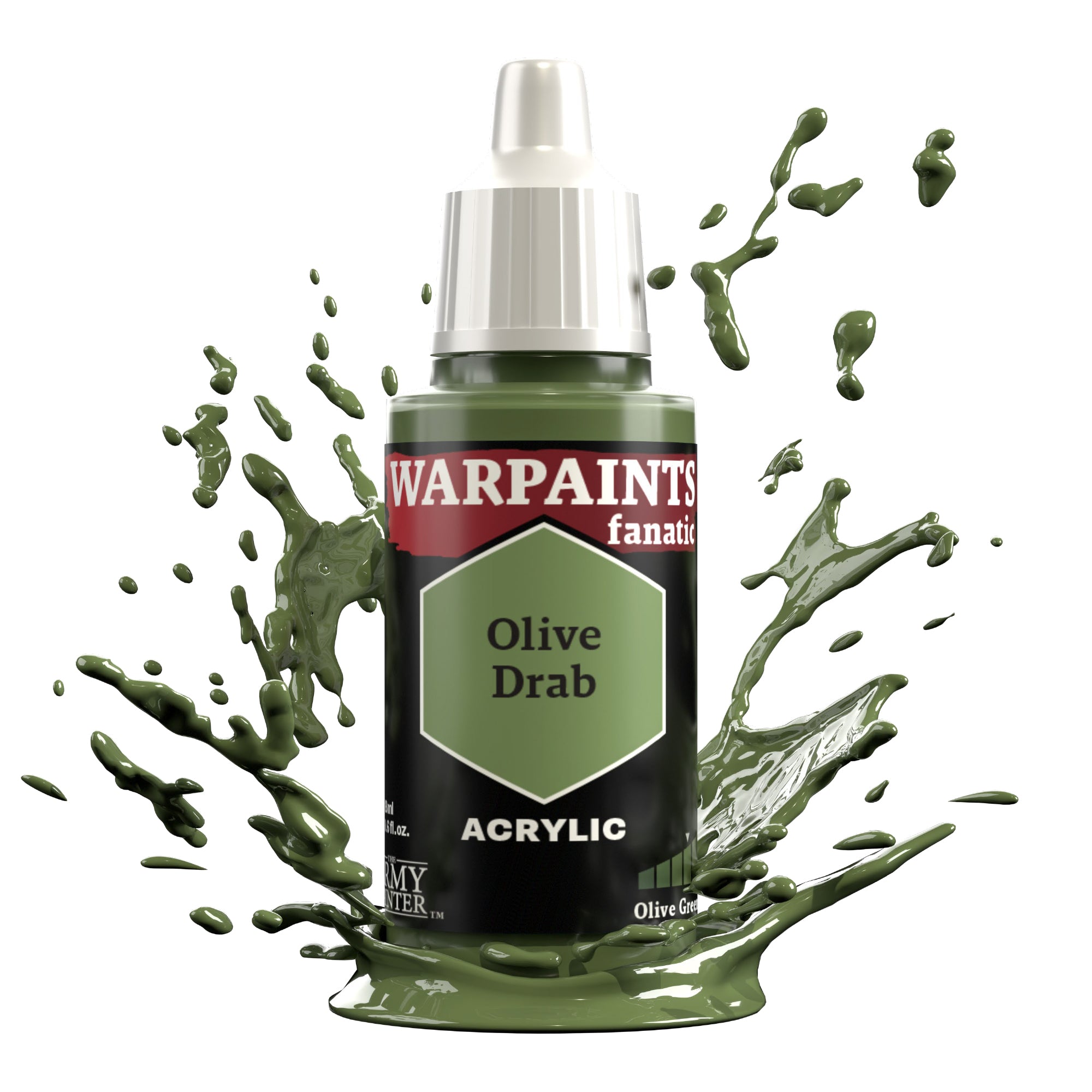 Army Painter Warpaints Fanatic Acrylic, Olive Drab | 5713799307001