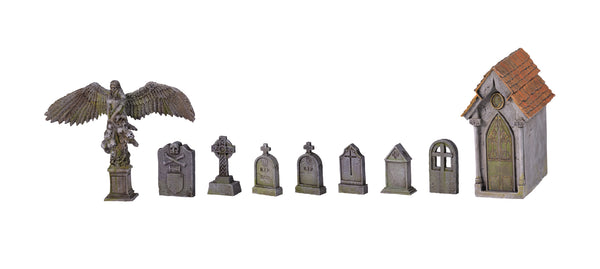 AK Interactive Cemetery Accessories Wargame Set (Resin 30-35mm)
