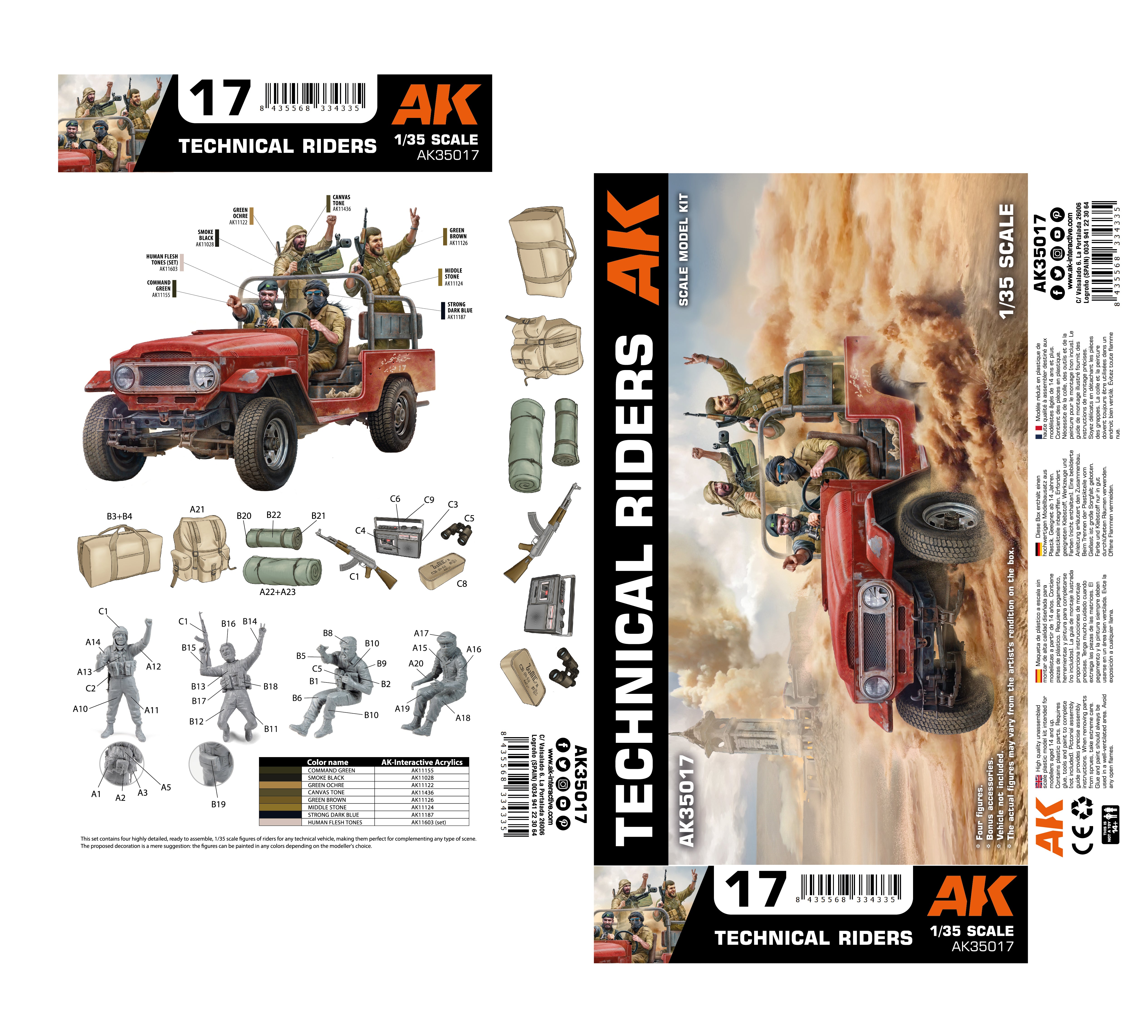 AK Interactive 1/35 Technical Riders