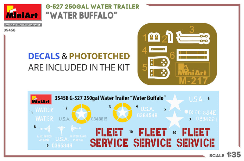 MiniArt 1/35 G-527 250GAL Water Trailer “Water Buffalo”