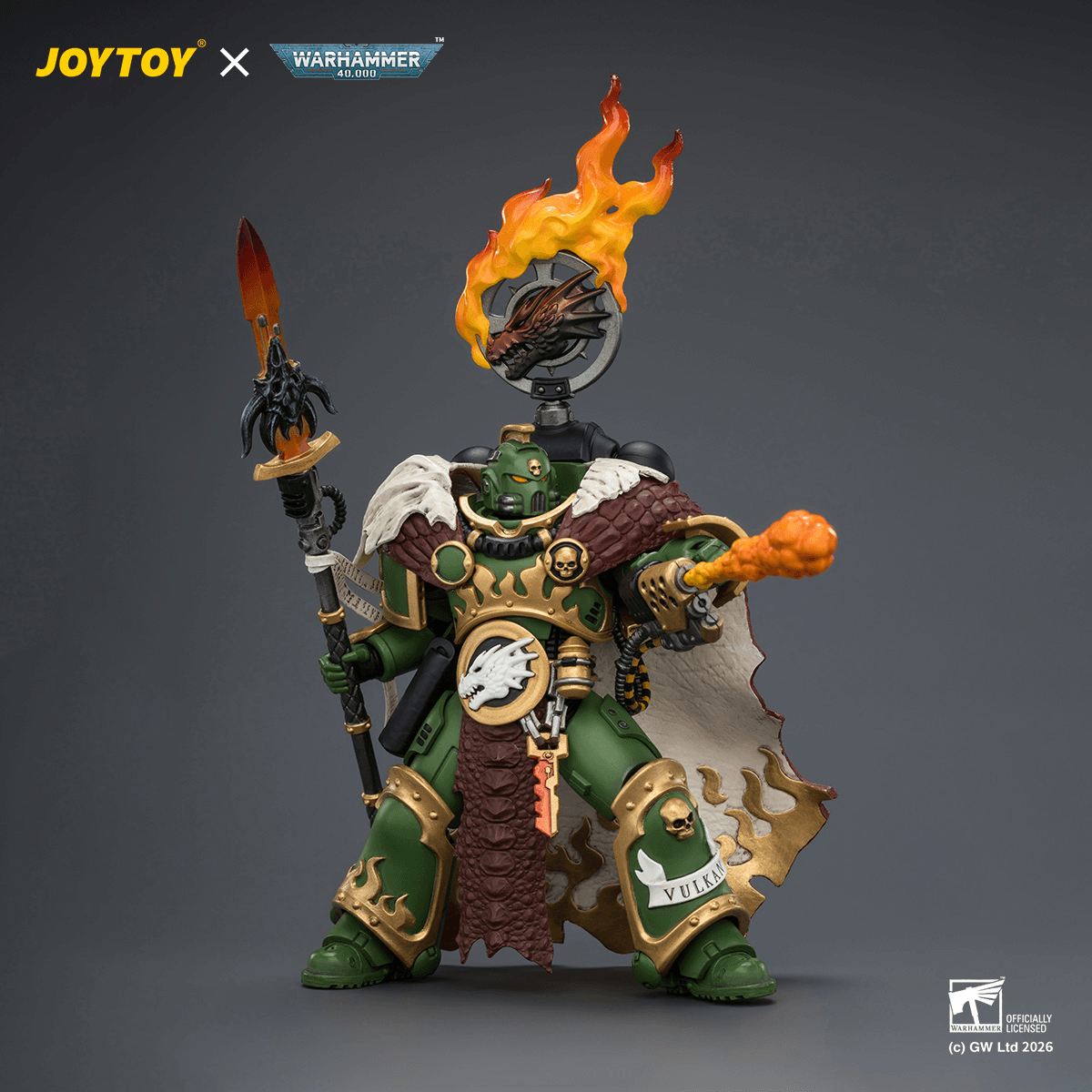 Salamanders Vulkan He'stan, the Forgefather with the Spear of Vulkan and the Gauntlet of the Forge | 6927054404438