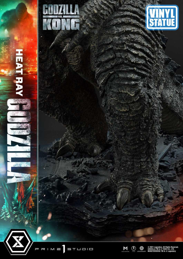 Prime 1 Studio Ultimate Diorama Masterline Godzilla vs Kong (Film) Heat Ray Godzilla Vinyl Statue(4580708037981)(4580708037981)