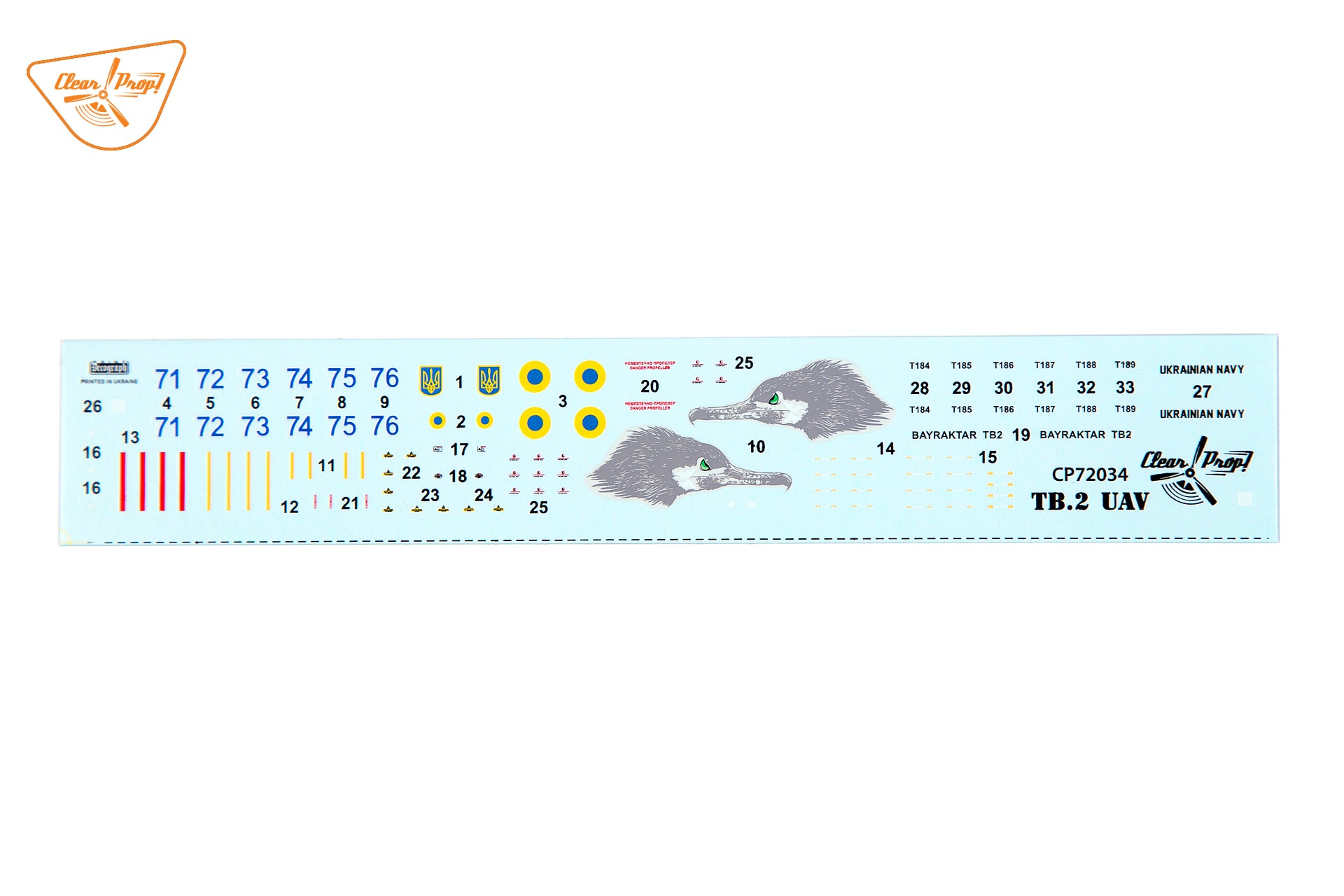 Clear Prop 1/72 TB.2 UAV UKRAINIAN NAVY [Starter Kit] | 6400608763729