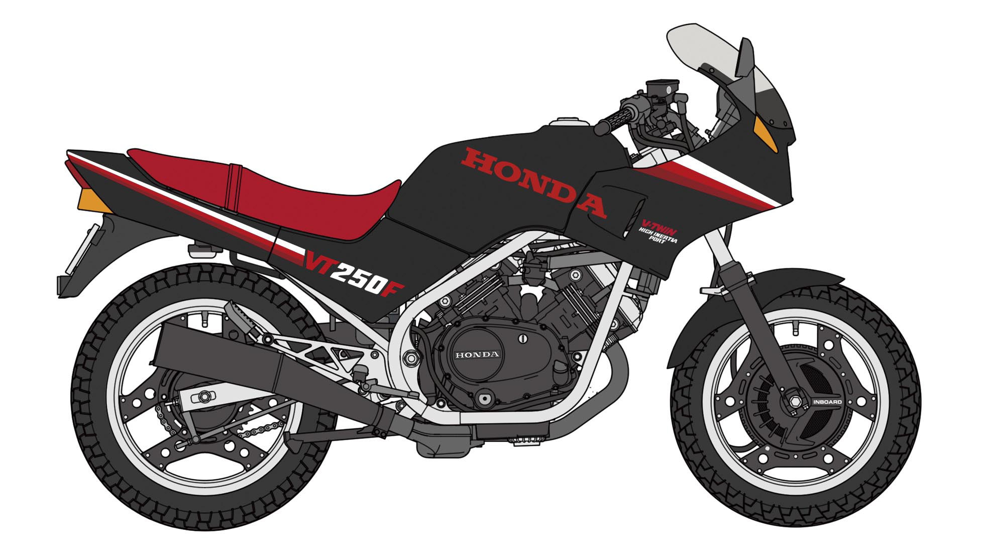 1/12 Honda VT250F (MC08) (1984) BLACK COLOR | 4967834217553