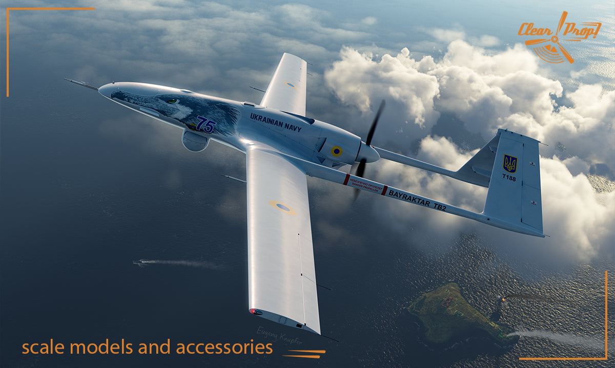 Clear Prop 1/72 TB.2 UAV UKRAINIAN NAVY [Starter Kit] | 6400608763729