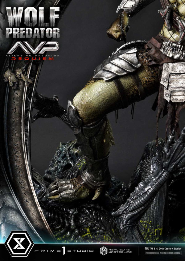 Prime 1 Studio Real Elite Masterline Aliens vs. Predator: Requiem Wolf Predator DX Bonus Version | 4582647121646