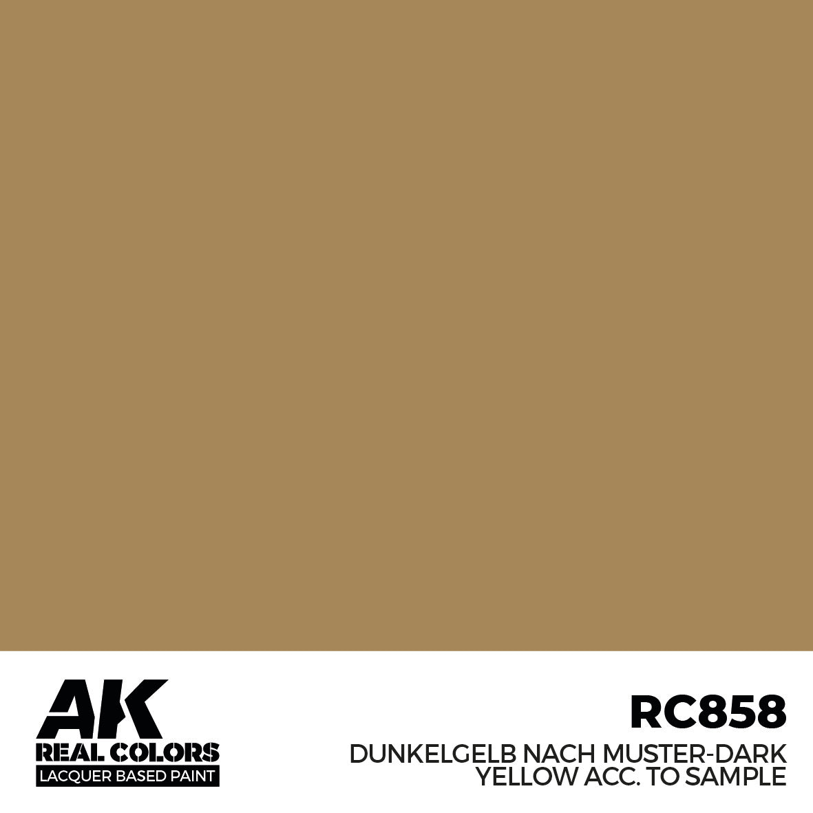 AK Interactive Real Colors Dunkelgelb Nach Muster-Dark Yellow acc. to Sample 17 ml | 8435568336117