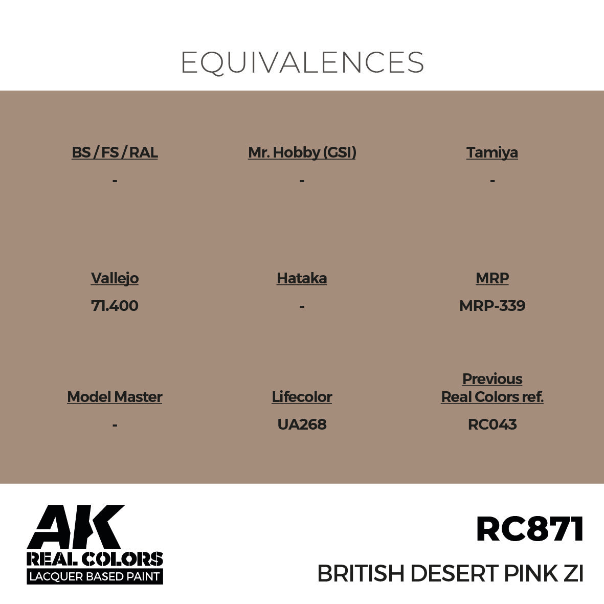 AK Interactive Real Colors Bristish Desert Pink ZI 17 ml. | 8435568336247