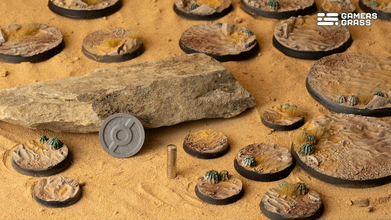 Gamers Grass Battle Ready Bases - Deserts of Maahl - Round 25mm (x10)
