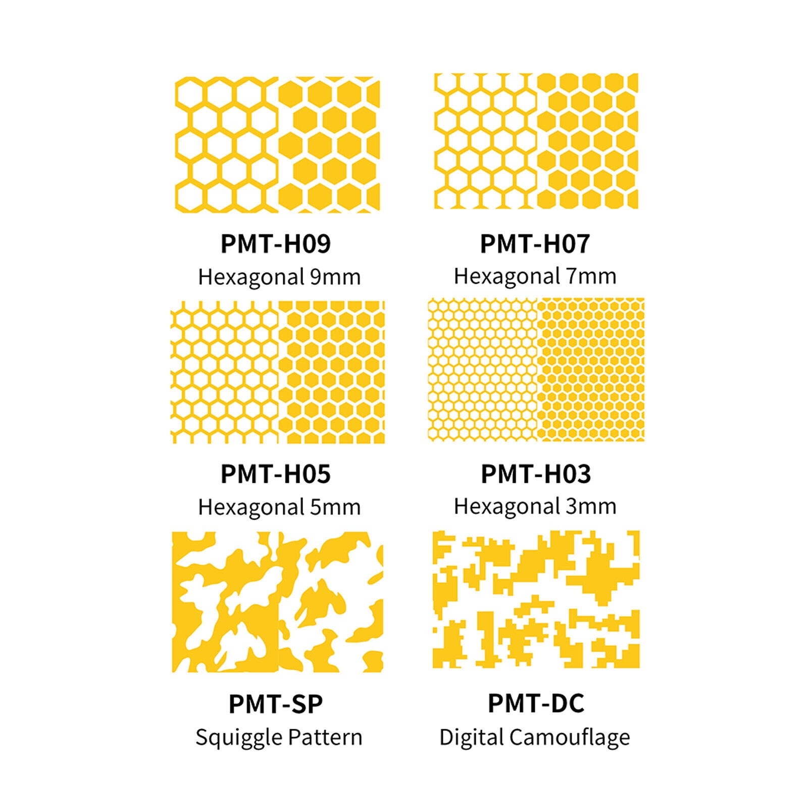 Dspiae PMT-DC  Precut Masking Tape - Digital Camouflage