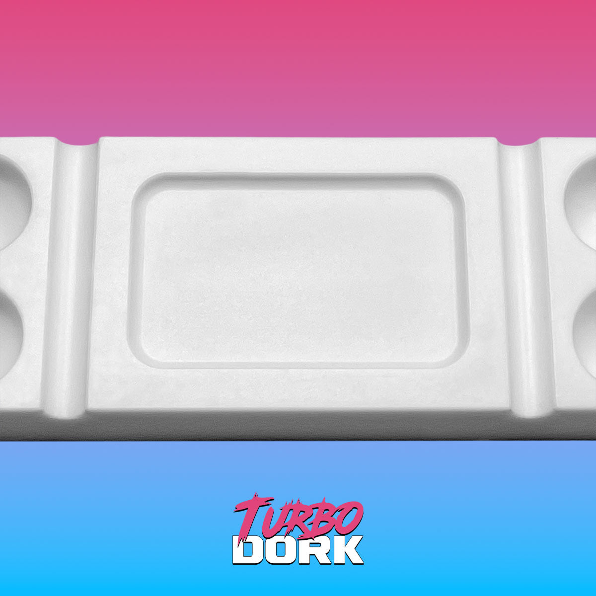 Turbo Dork Silicone Dry Palette (Large, White) 70g, 228mm x 50mm x 15mm | 850052885021