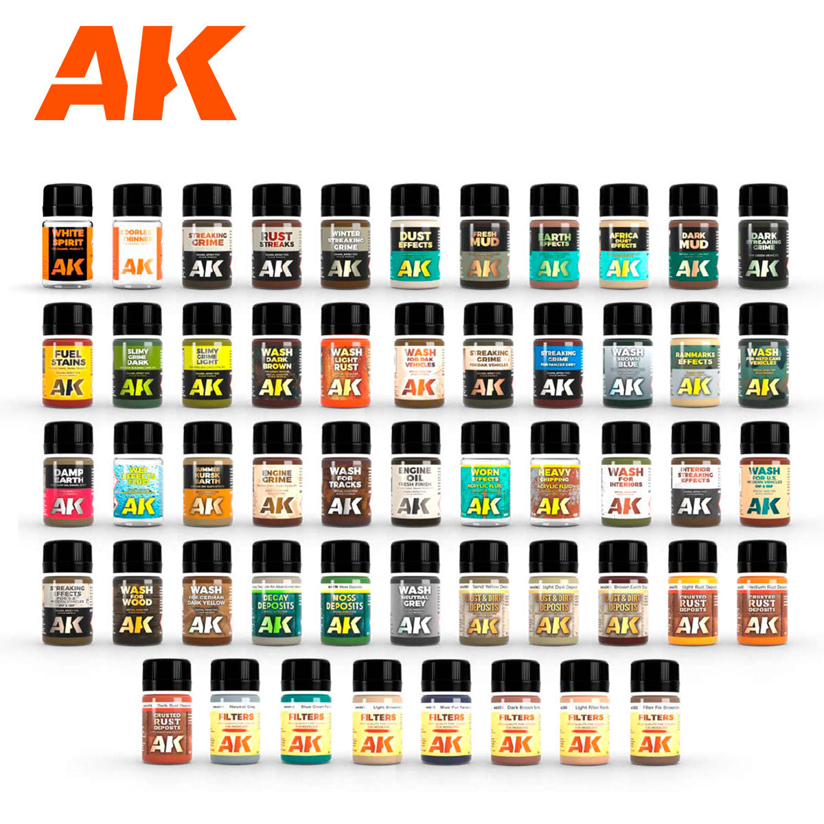 AK Interactive 3G Plastic Briefcase - 52 Enamels Colors