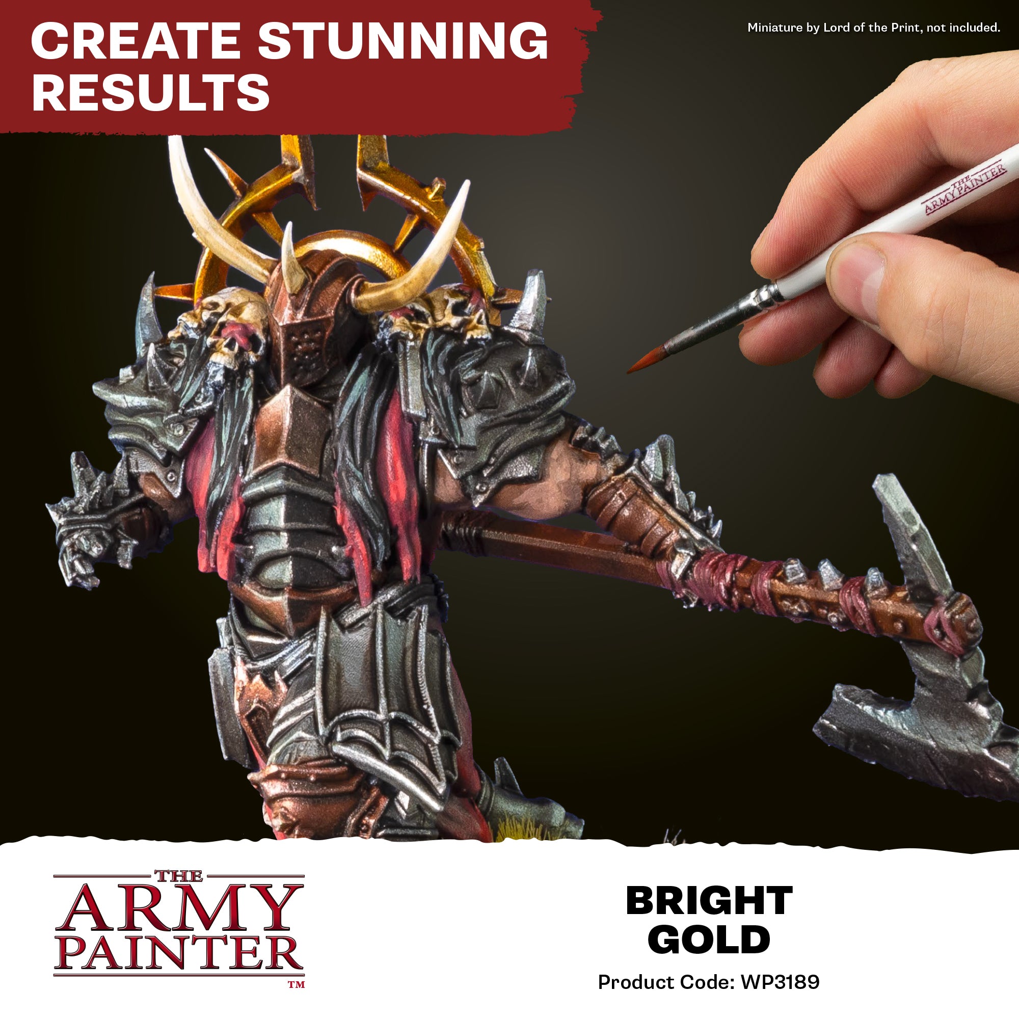 Army Painter Warpaints Fanatic Metallic, Bright Gold