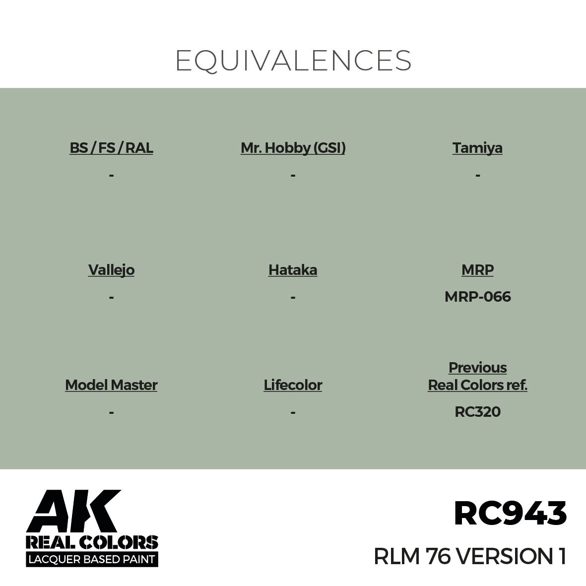 AK Interactive Real Colors RLM 76 Version 1 17 ml. | 8435568336964