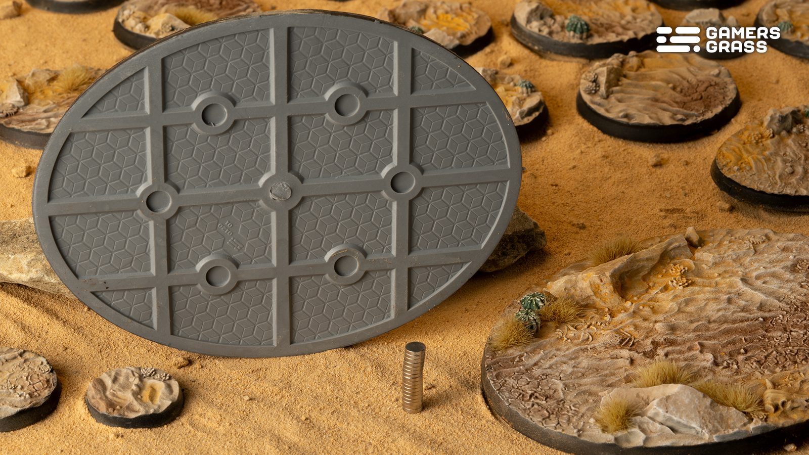 Gamers Grass Battle Ready Bases - Deserts of Maahl - Oval 120mm (x1) | 738956790774