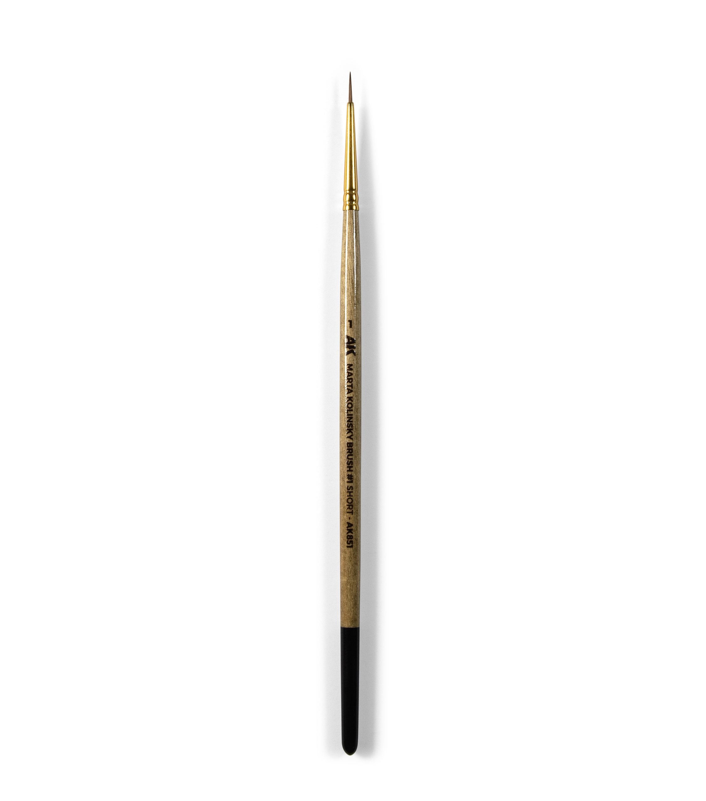 AK Interactive Marta Kolinsky Brush #1 Short | 8435568339095