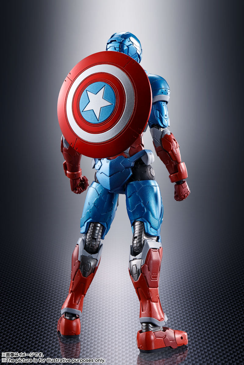 BANDAI Spirits Captain America (Tech-On Avengers) Tech-On Avengers, Bandai Spirits S.H.Figuarts - P-REX Hobby