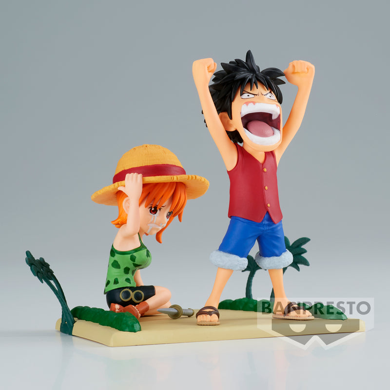 Bandai Spirits World Collectable Figure Log Stories Luffy & Nami "One Piece"
