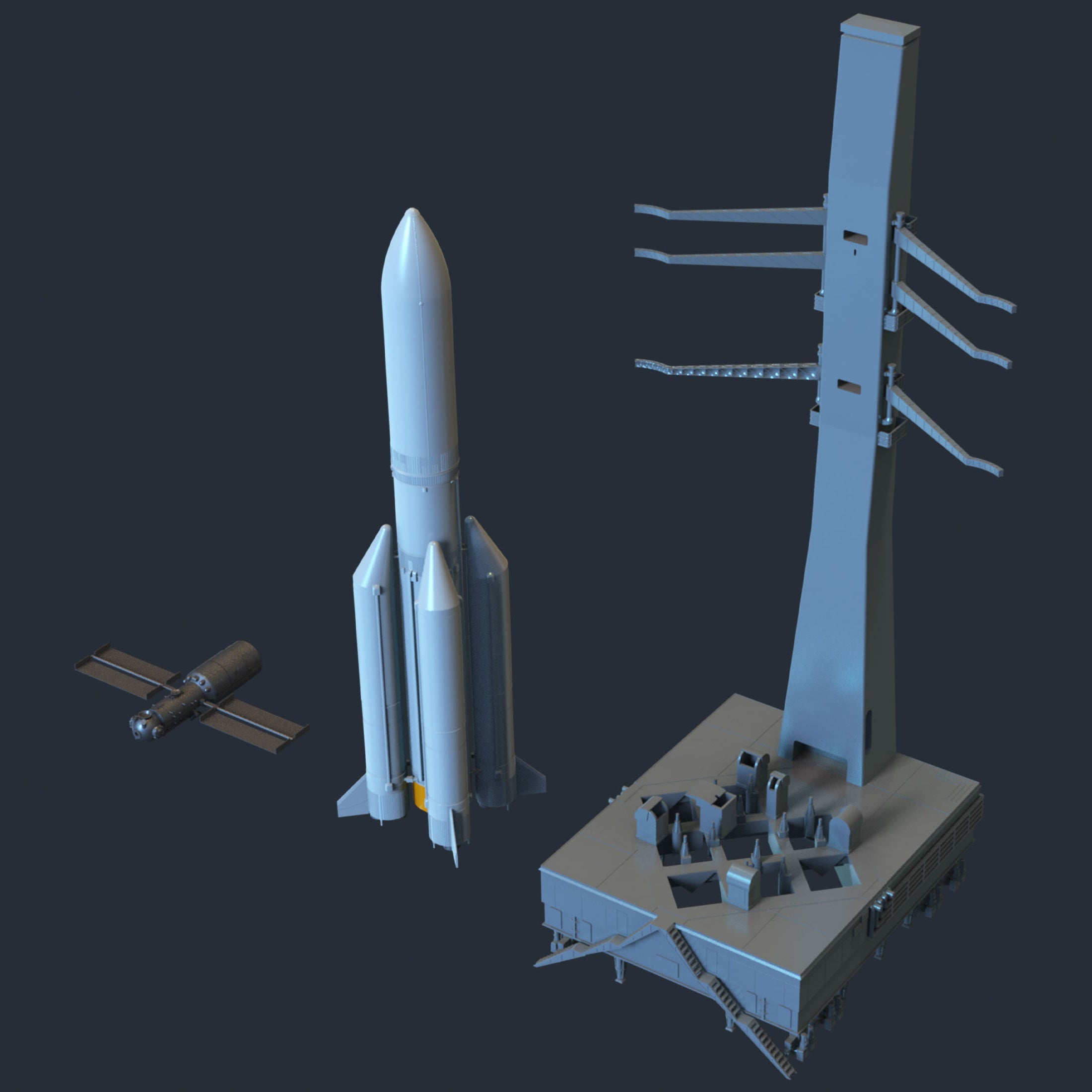 Magic Factory 1/200 CZ-5B HLV & Mobile Launcher Platform, Rocket | 6974715830020