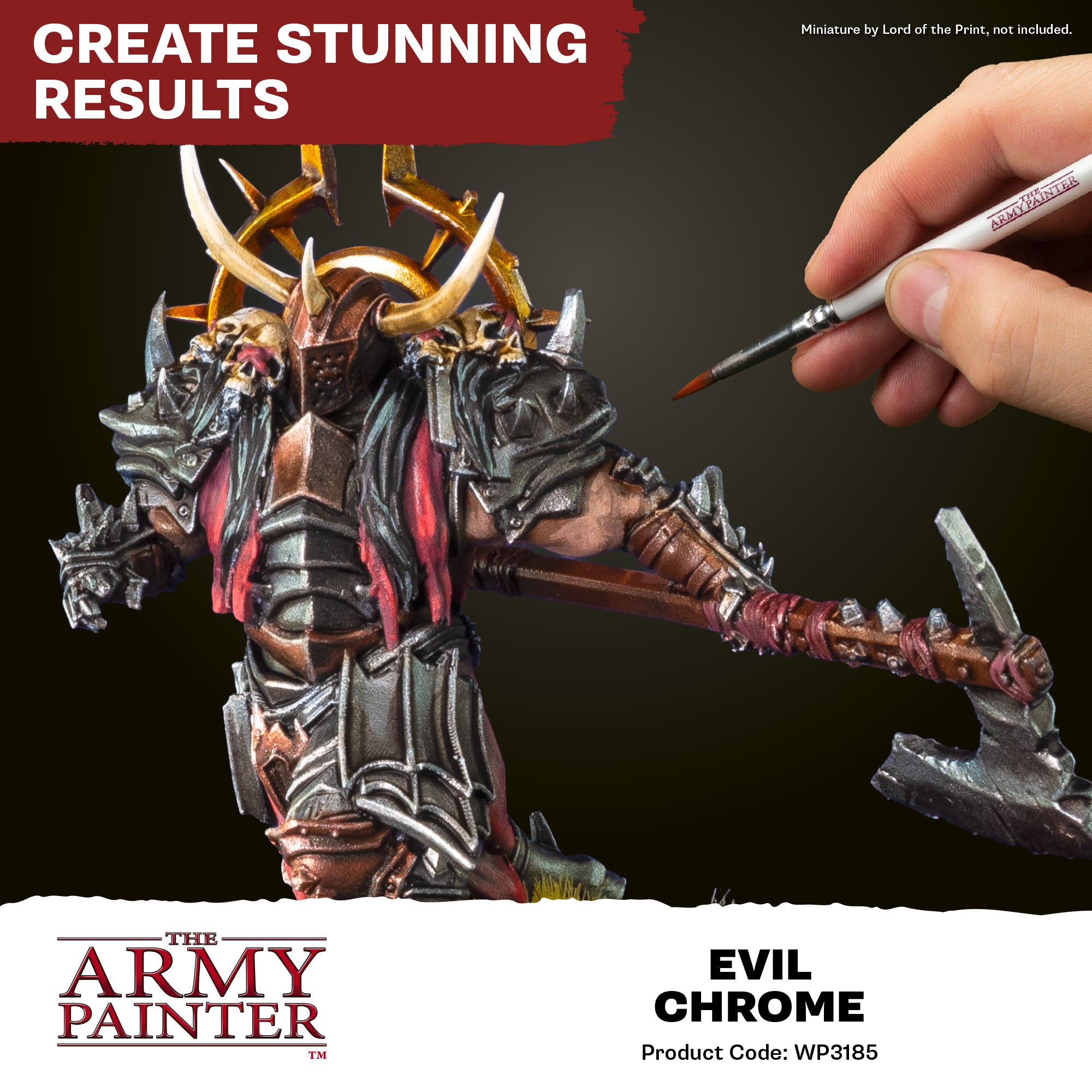 Army Painter Warpaints Fanatic Metallic, Evil Chrome