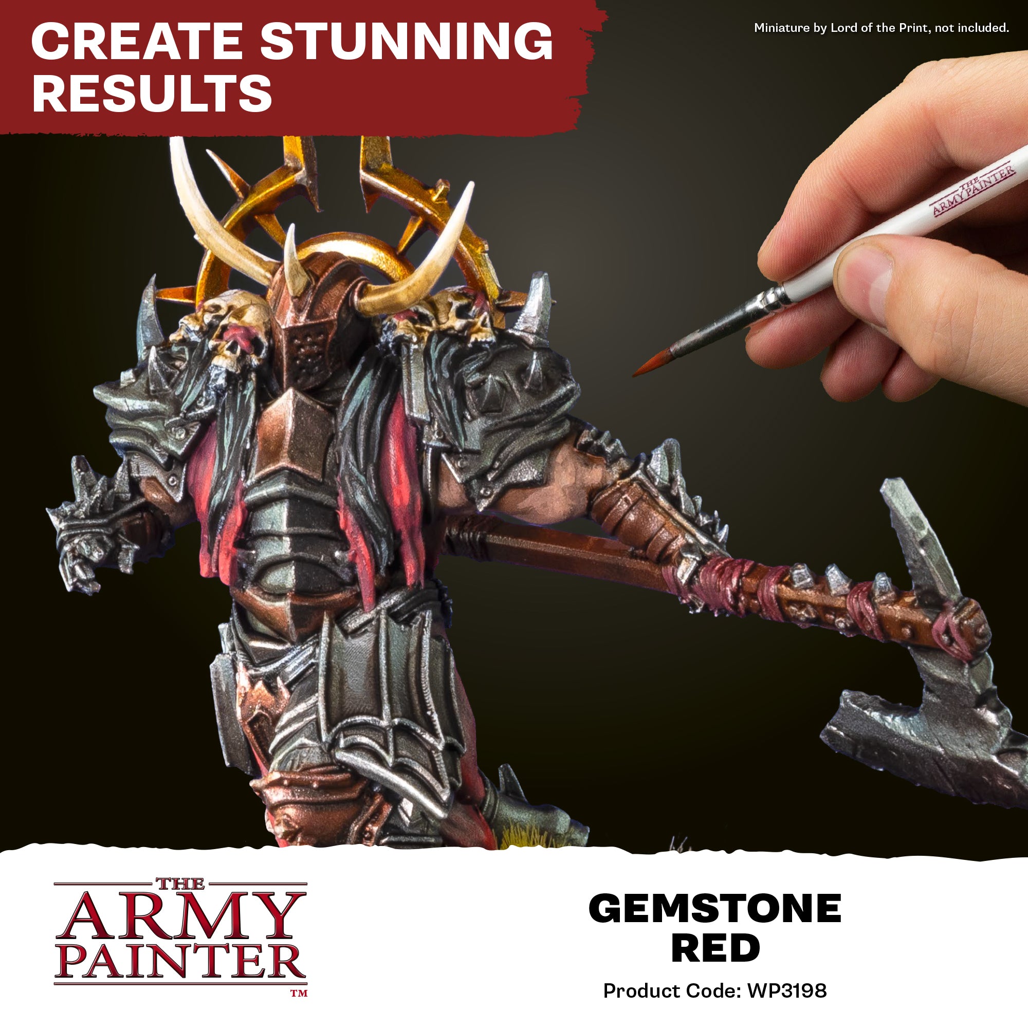 Army Painter Warpaints Fanatic Metallic, Gemstone Red | 5713799319806