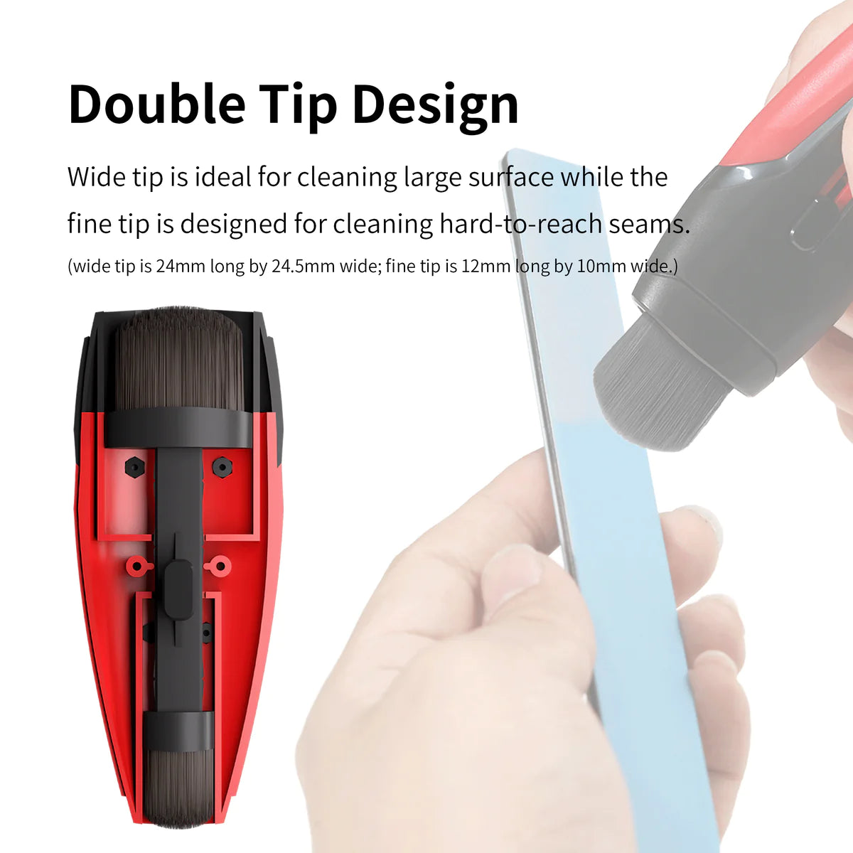 Dspiae Retractable Dust Brush Double Head