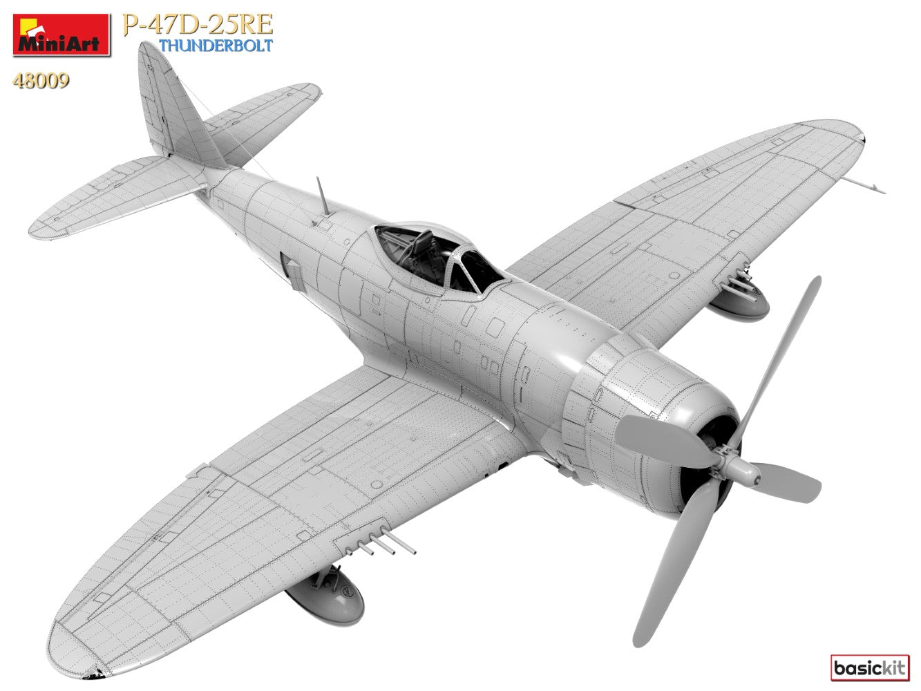 MiniArt 1/48 P-47D-25RE Thunderbolt (Basic Kit) | 5905090346869