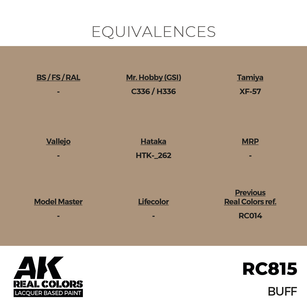 AK Interactive Real Colors Buff 17 ml. | 8435568335684