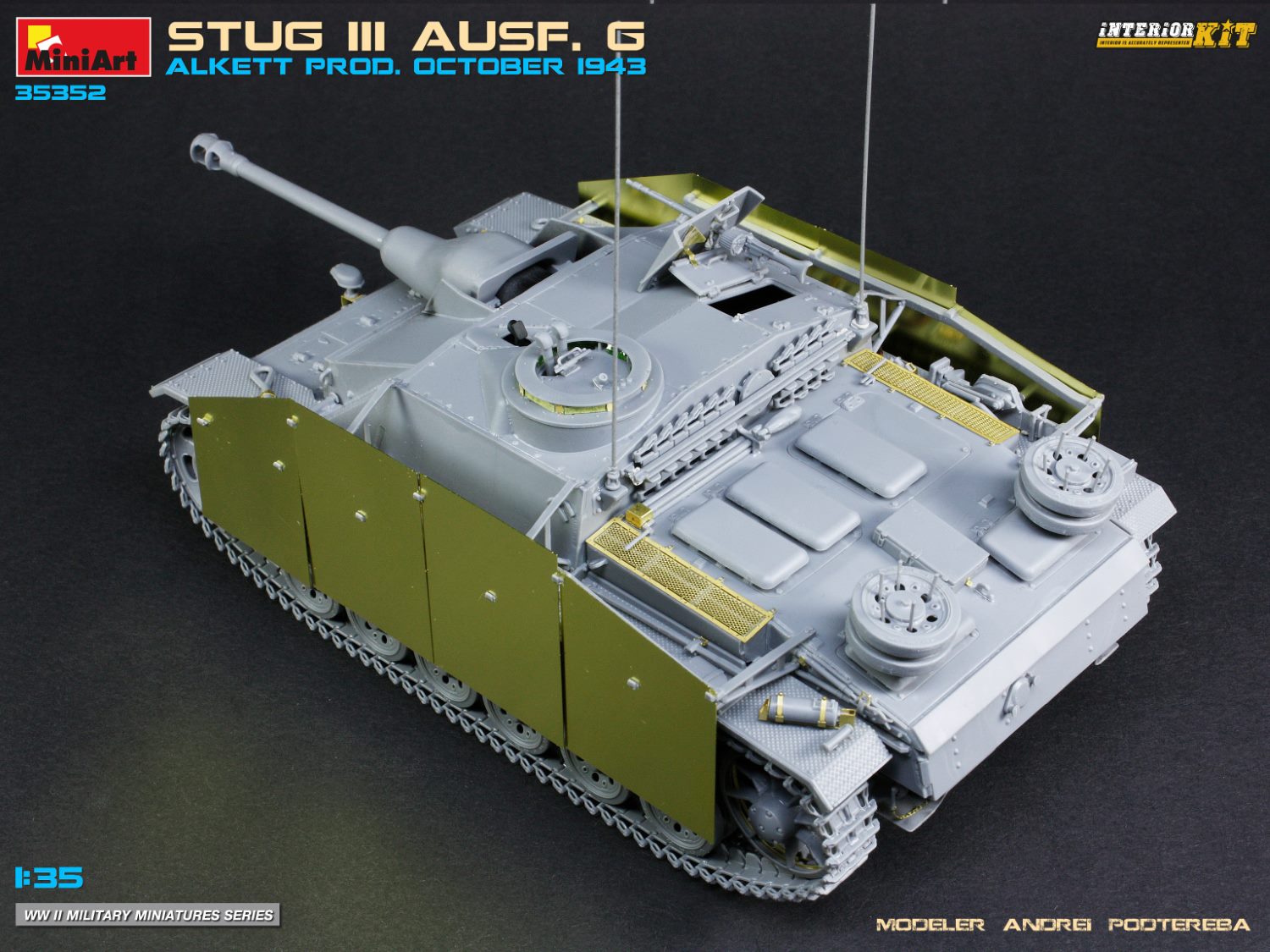 MiniArt 1/35 Stug III Ausf. G Alkett Prod. October 1943 Interior Kit