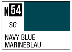 Mr Hobby Acrysion N54 - Navy Blue (Semi-Gloss/Aircraft) | 4973028927436