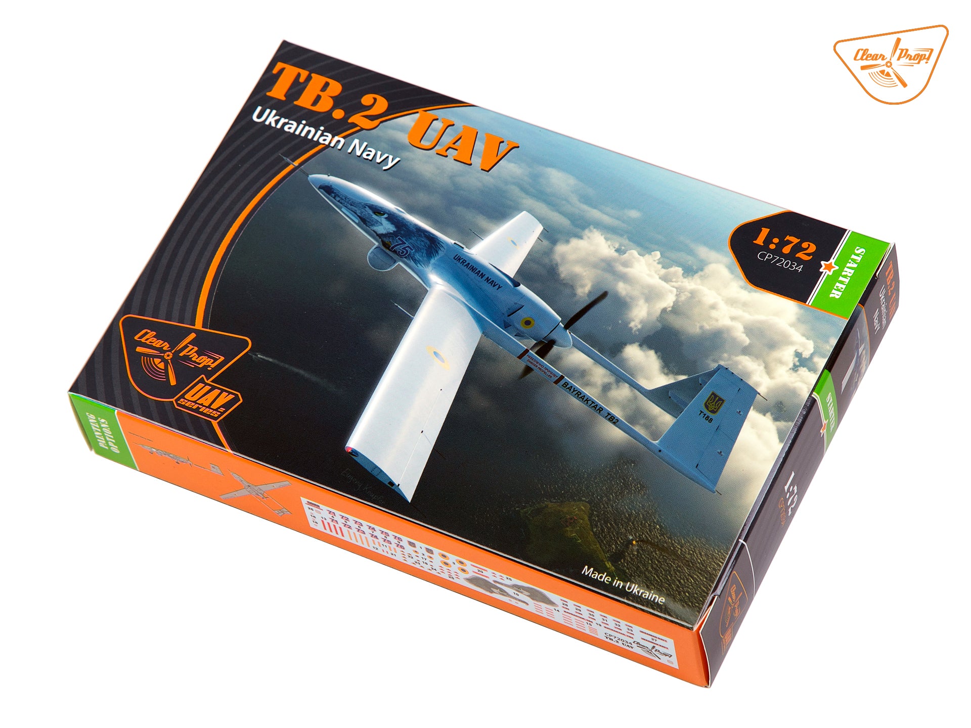Clear Prop 1/72 TB.2 UAV UKRAINIAN NAVY [Starter Kit] | 6400608763729