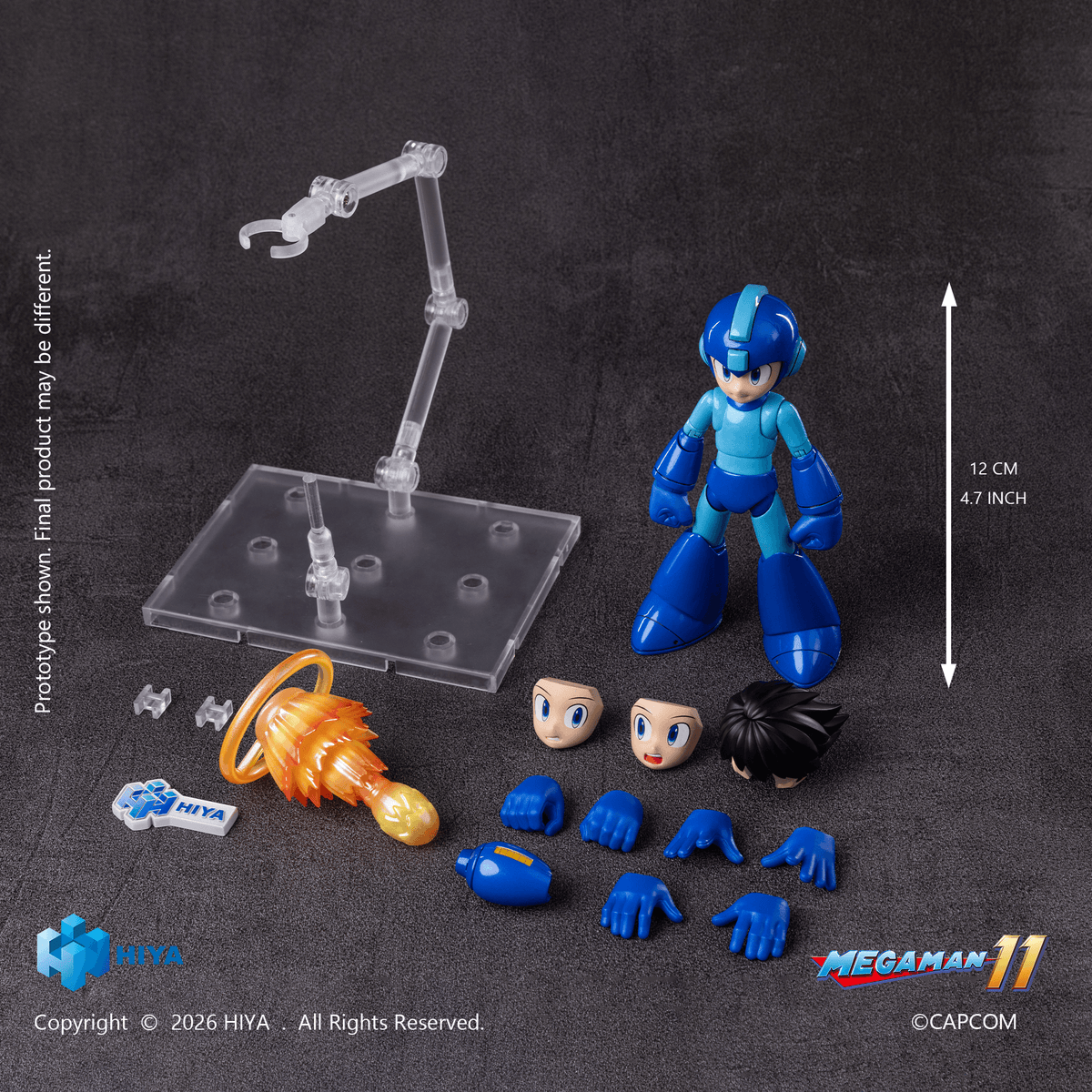 HIYA Exquisite Basic Series None Scale 4.7 Inch Mega Man Original Series Mega Man Action Figure