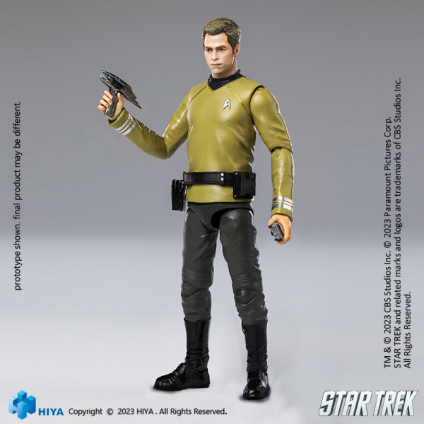 HIYA Toys Exquisite Mini Series 1/18 Scale STAR TREK 2009 Kirk Action Figure(6957534202568)(6957534202568)