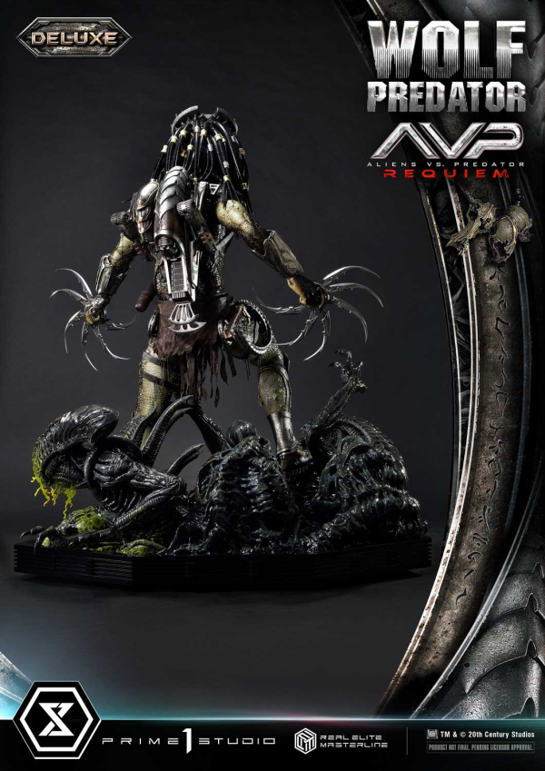 Prime 1 Studio Real Elite Masterline Aliens vs. Predator: Requiem Wolf Predator DX Bonus Version | 4582647121646