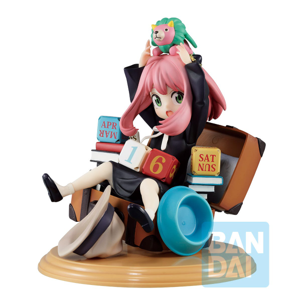 BANDAI Toy Anya Forger with Block Calendar (Mission Start ver.1.5)