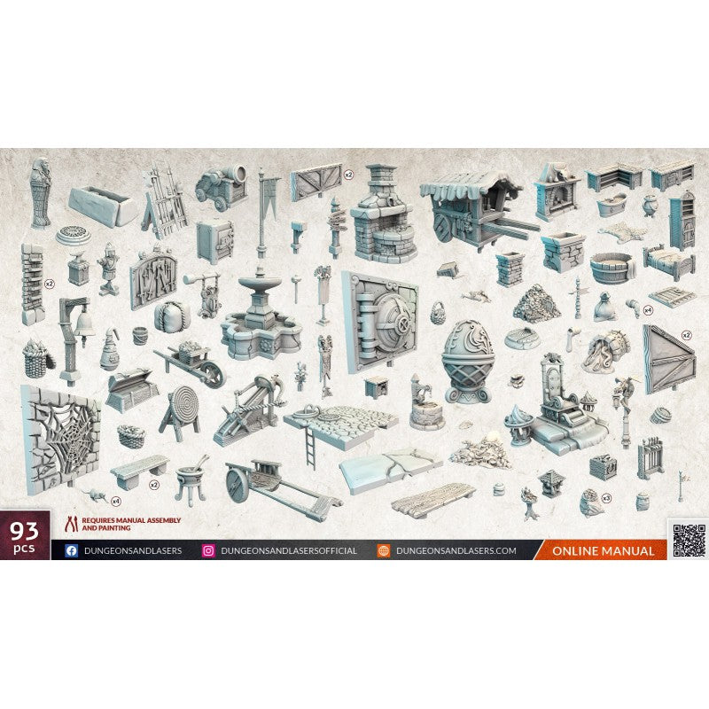 Archon Studio Dungeons and Lasers: City Bits Bundle (D&L: Expansion Sets) | 5901414673468