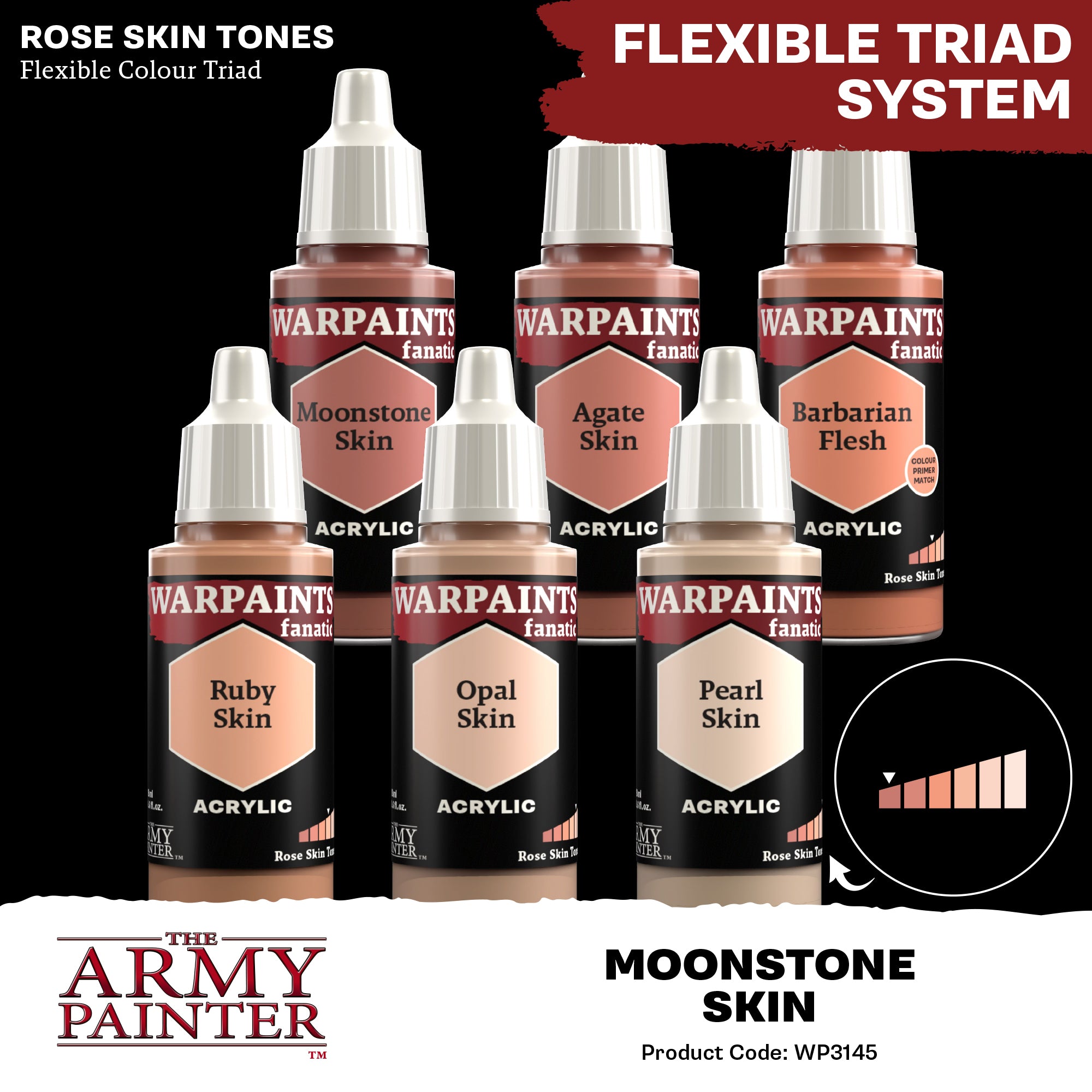 Army Painter Warpaints Fanatic Acrylic, Moonstone Skin