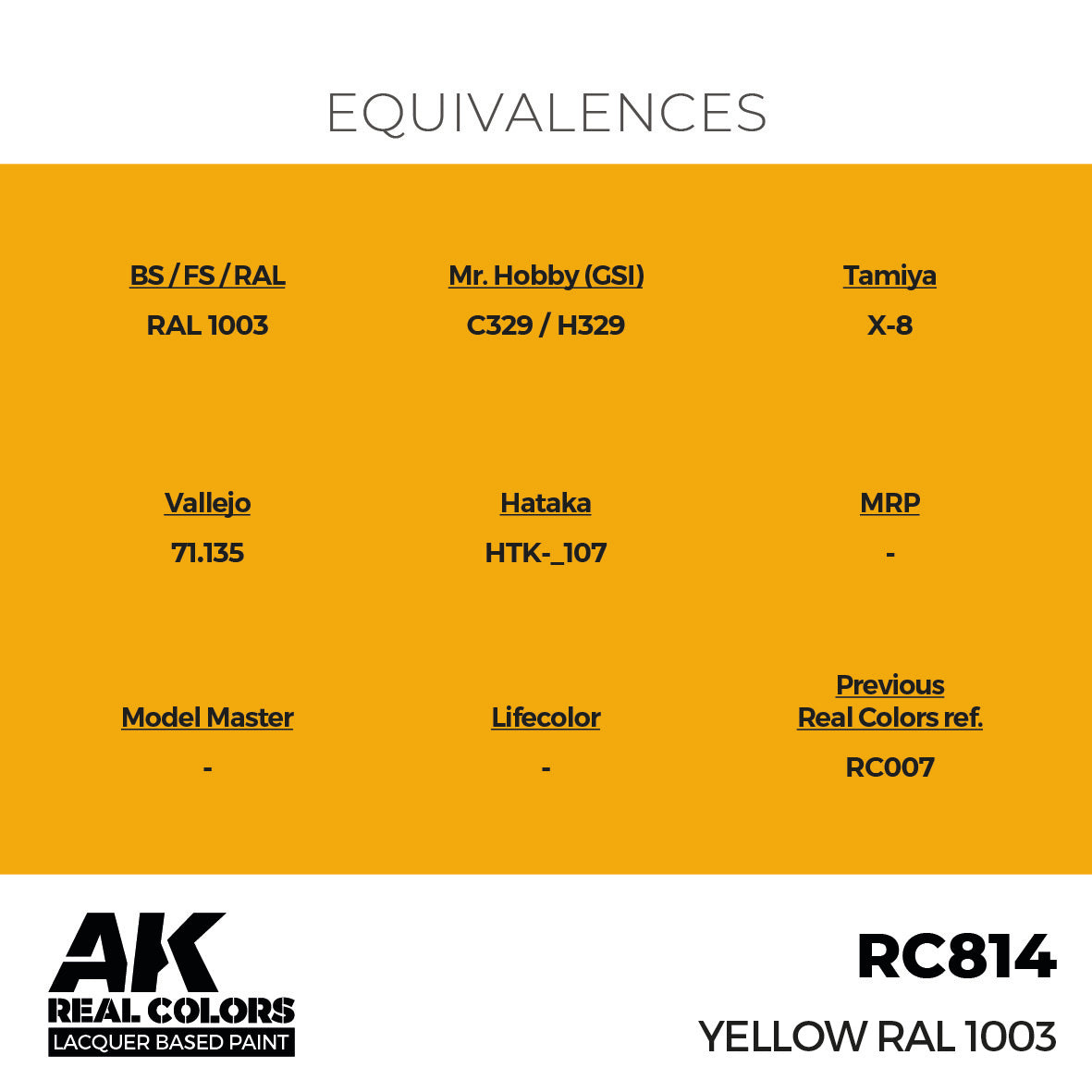 AK Interactive Real Colors Yellow RAL 1003 17 ml. | 8435568335677
