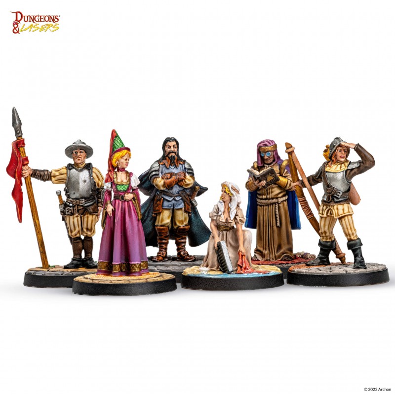Archon Studio Dungeons and Lasers: Townsfolk Miniature Pack (D&L: Miniatures) | 5901414672973