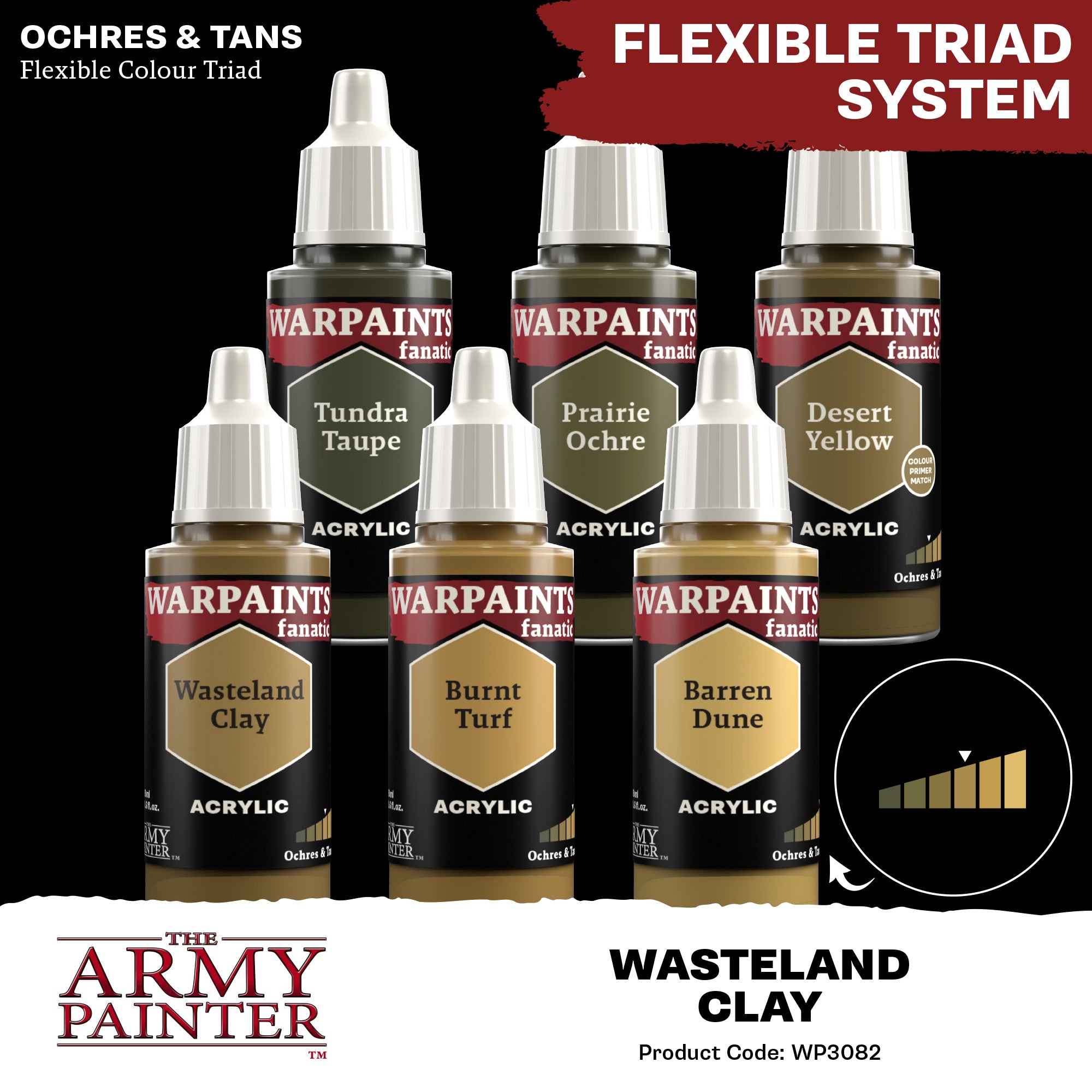 Army Painter Warpaints Fanatic Acrylic, Wasteland Clay | 5713799308206