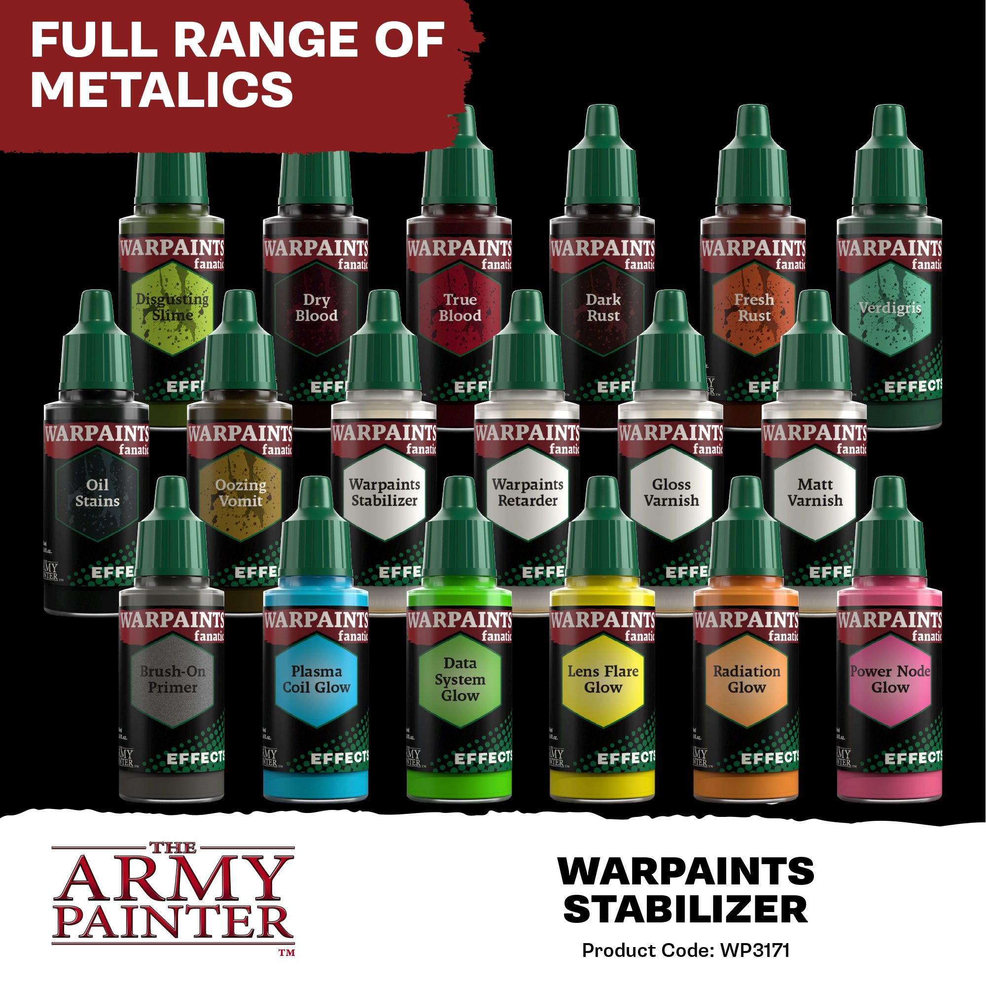 Army Painter Warpaints Fanatic Effects, Warpaints Stabilizer