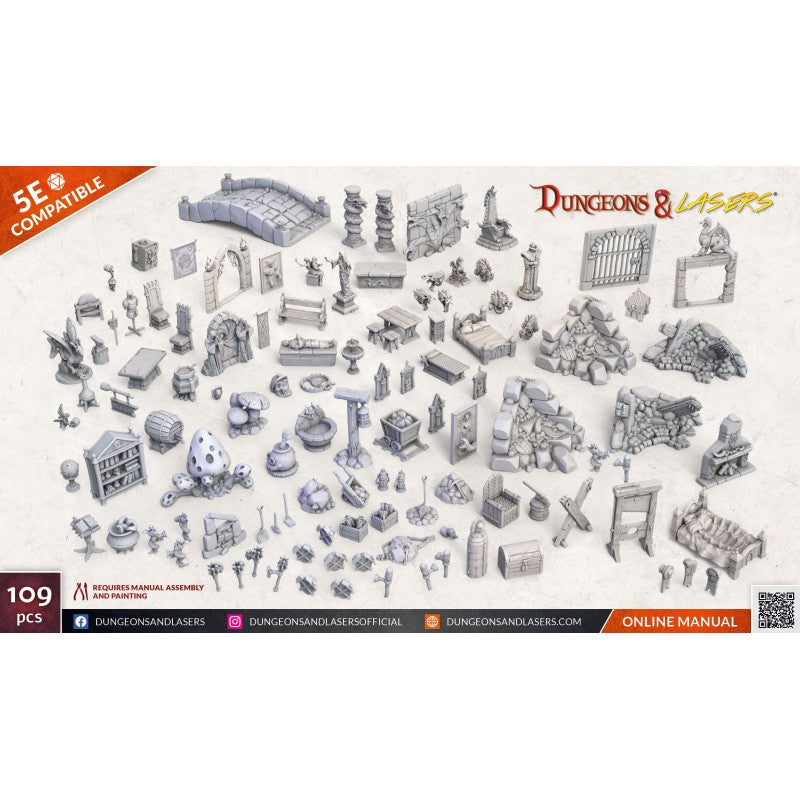 Archon Studio Dungeons and Lasers: Fantasy Props Pack (D&L: Expansion Sets) | 5901414673475