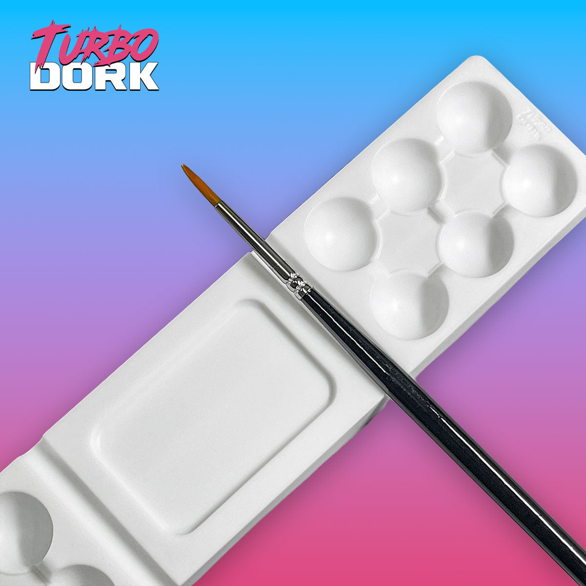 Turbo Dork Silicone Dry Palette (Large, White) 70g, 228mm x 50mm x 15mm | 850052885021