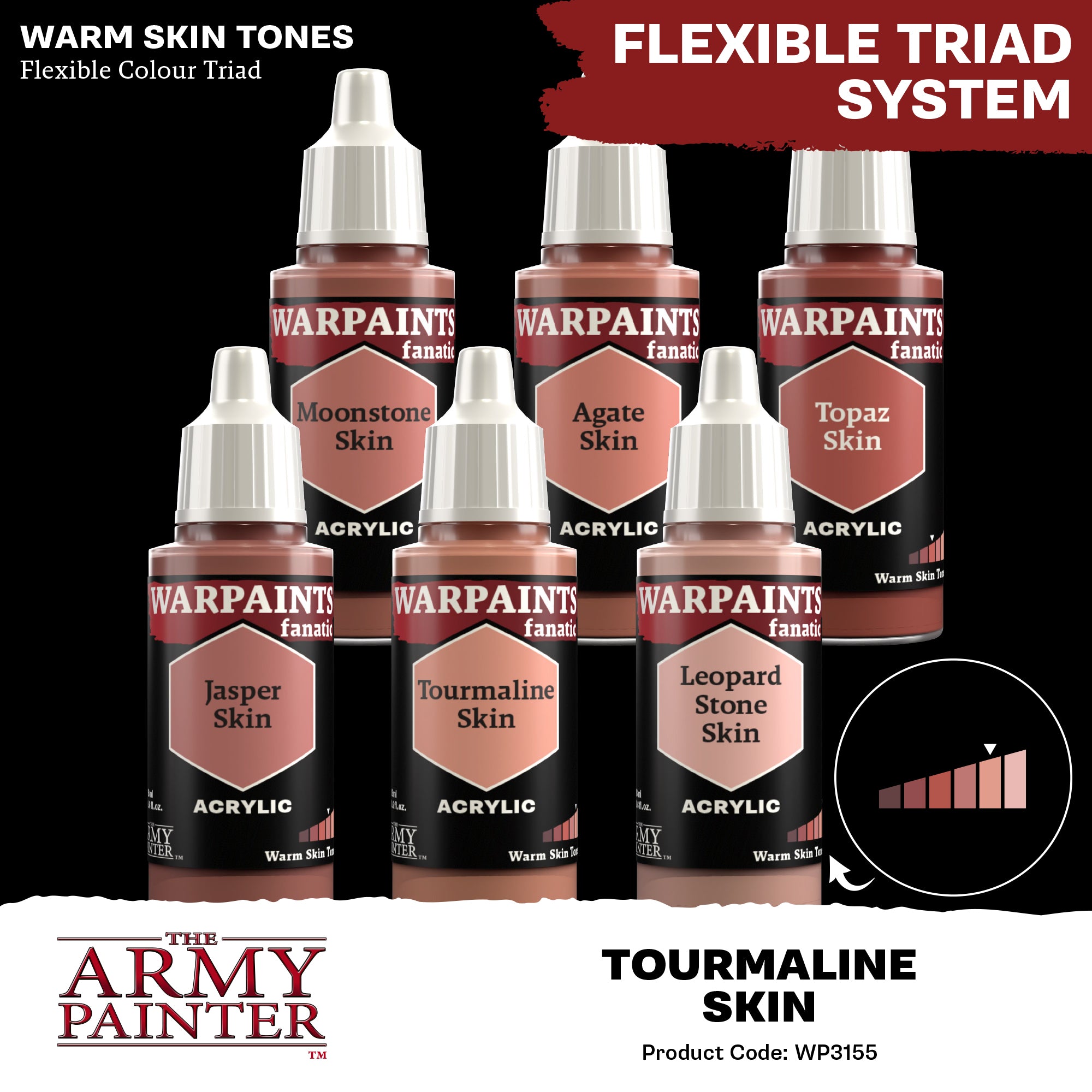 Army Painter Warpaints Fanatic Acrylic, Tourmaline Skin