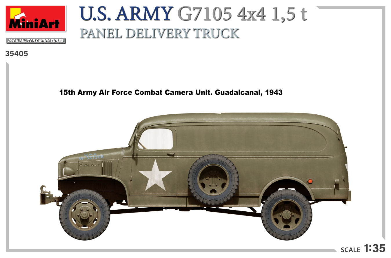 MiniArt 1/35 U.S. Army G7105 4х4 1.5T Panel Delivery Truck | 5905090346760